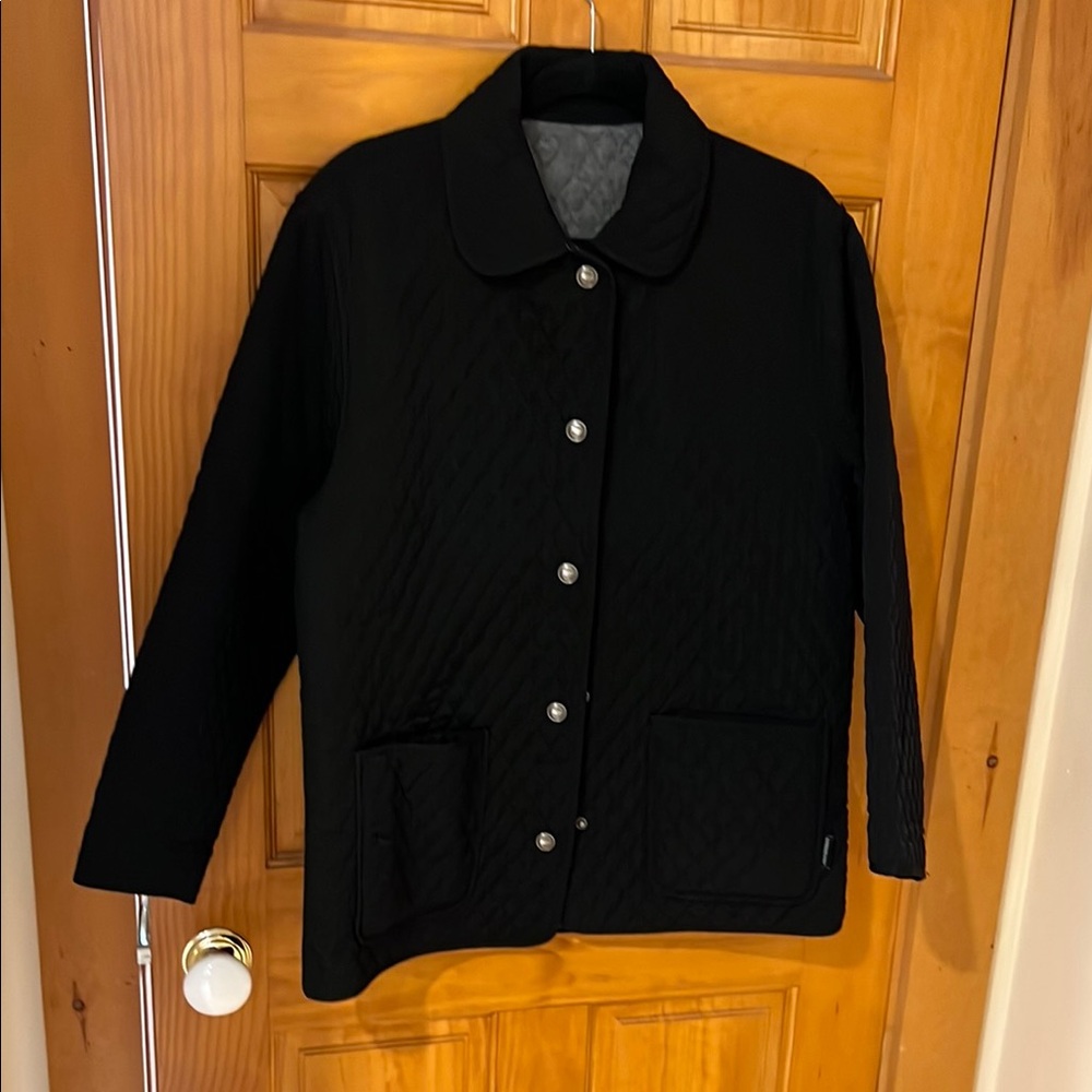 Black London Fog Quilted Women's Chore Jacket